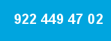 922 449 47 02 922 449 47 02